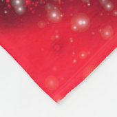 Couverture Polaire Coupe Taureau polaire Blanche rouge étoile nuit (Coin)