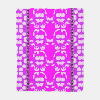 Couverture Polaire Coupes de roses et de vagues