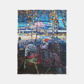 Couverture Polaire Couple à cheval blanc, Wassily Kandinsky (Devant)