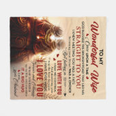 Couverture Polaire Couple À Une Femme Merveilleuse Une Fois À Un Mari (Devant (Horizontal))