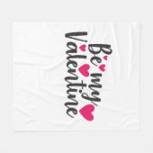 Couverture Polaire Couple Art Be My Valentine (Devant (Horizontal))