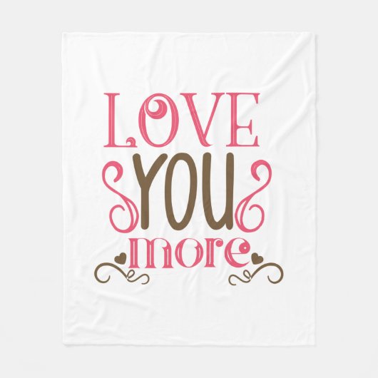 Couverture Polaire Couple Cadeau Aimez-Vous Plus (Devant)