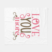Couverture Polaire Couple Cadeau Aimez-Vous Plus (Devant (Horizontal))