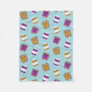 Couverture Polaire Couple de sandwich au beurre de cacahuète et à la