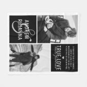 Couverture Polaire Couple True Love 2 Photo & Citation (Devant (Horizontal))
