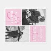 Couverture Polaire Couple True Love 2 Photo & Citation (Devant (Horizontal))