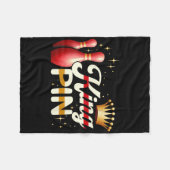 Couverture Polaire Couples Bowler League Bowler King Pin porter Cro (Devant (Horizontal))