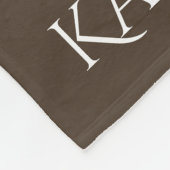 Couverture Polaire Couples Initiales battues ensemble avec nom (Coin)