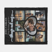 Couverture Polaire Couples Je T'Aime Coeur Neuf Photo (Devant (Horizontal))