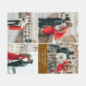 Couverture Polaire Couples modernes 4 Photo Collage (Devant (Horizontal))