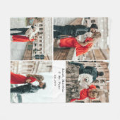 Couverture Polaire Couples modernes 4 Photo Collage (Devant (Horizontal))