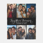 Couverture Polaire Couples personnalisés ensemble pour toujours Colla (Devant)