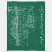 Couverture Polaire Cour de l'Alhambra des Lions 2 (Devant)