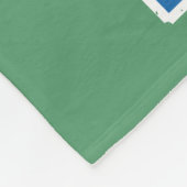 Couverture Polaire Cour de Tennis Bleu et Vert Style déstressé (Coin)