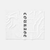 Couverture Polaire Courage One Word Insrational Motivational Quote Wo (Devant (Horizontal))