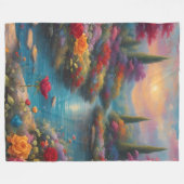 Couverture Polaire "Courant de jardin paradisiaque" (Devant (Horizontal))