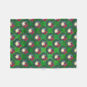 Couverture Polaire Courbe de Noël de volley-ball (Devant (Horizontal))