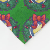 Couverture Polaire Courbe de Noël de volley-ball (Coin)
