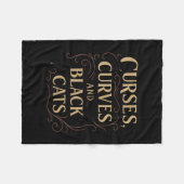 Couverture Polaire Courbes d'Halloween (Devant (Horizontal))