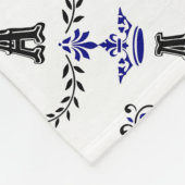 Couverture Polaire Couronne Couronne Monogramme A (Coin)