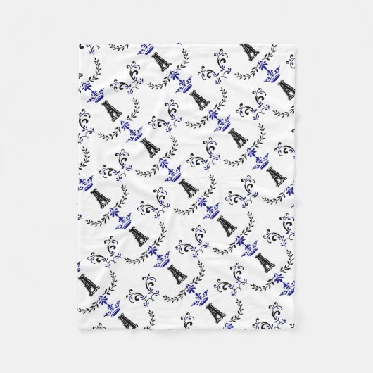 Couverture Polaire Couronne Couronne Monogramme A (Devant)