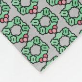 Couverture Polaire couronne de Noël (Coin)