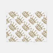 Couverture Polaire Couronne de parties scintillantes d'or (Devant (Horizontal))