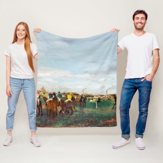 Couverture Polaire Course À Cheval, Edgar Degas (En situation)