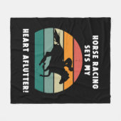 Couverture Polaire Courses de chevaux (Devant (Horizontal))