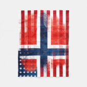 Couverture Polaire | courses norvégiennes en bois et de peinture du (Devant)