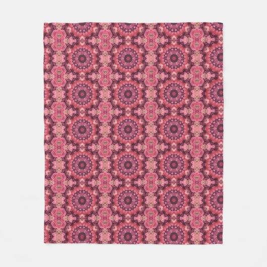 Couverture Polaire Courtepoint rose (Devant)