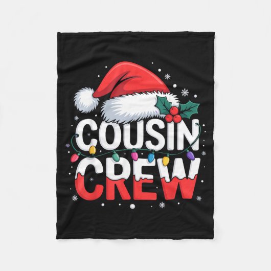 Couverture Polaire Cousin Crew Christmas Reindeer Antlers Hat Lights (Devant)