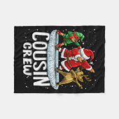 Couverture Polaire Cousin Crew Santa Elf Dabbing Matching Family Chri (Devant (Horizontal))
