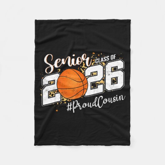 Couverture Polaire Cousin fier 2026 Graphisme d'art senior de basketb (Devant)