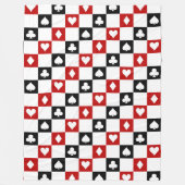 Couverture Polaire Coussin carte motif salle de jeu (Devant)