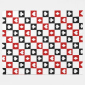 Couverture Polaire Coussin carte motif salle de jeu (Devant (Horizontal))