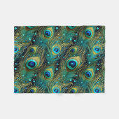 Couverture Polaire Coussin de jet Peacock Passion (Devant (Horizontal))
