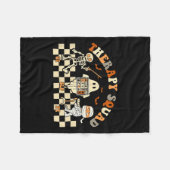 Couverture Polaire Coûts de l'infirmière d'Halloween de l'équipe de t (Devant (Horizontal))