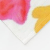 Couverture Polaire Coutume douce d'aquarelle de l'amour U de tout mon (Coin)