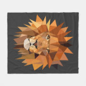 Couverture Polaire Coutume moderne de lion de polygone (Devant (Horizontal))