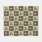 Couverture Polaire Couvercle en molleton de Noël (Devant (Horizontal))