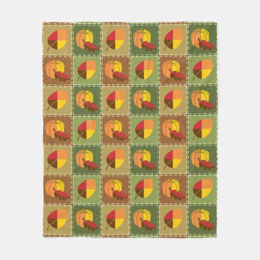 Couverture Polaire Couvercle en toison d'automne (Devant)