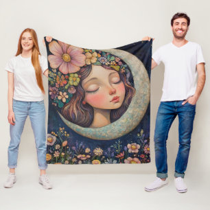 Couverture Polaire Couvercle et lune de croissant
