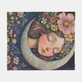 Couverture Polaire Couvercle et lune de croissant (Devant (Horizontal))