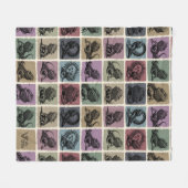 Couverture Polaire Couverture-cadeau Dragon à oreilles, Amant Reptile (Devant (Horizontal))