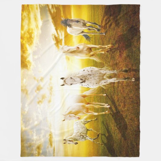 Couverture Polaire Couverture/chevaux d'ouatine (Devant)