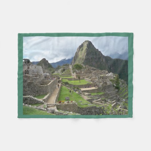 Couverture Polaire Couverture/coussin d'ouatine de Machu Picchu Pérou (Devant (Horizontal))