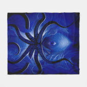 Couverture Polaire "Couverture octopique bleu mystique** (Devant (Horizontal))