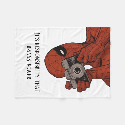 Couverture Polaire "Couverture photo Spider-Man (Devant (Horizontal))