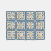 Couverture Polaire Couvre-lit bleu Je t'aime (Devant (Horizontal))